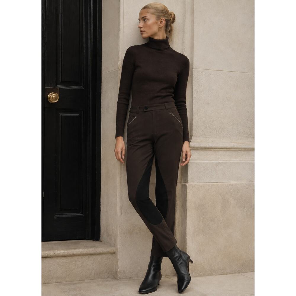 LANVIN VTG 2006 Jodhpur Trouser Pants Alber Elbaz 8 High Rise Equestrian Riding